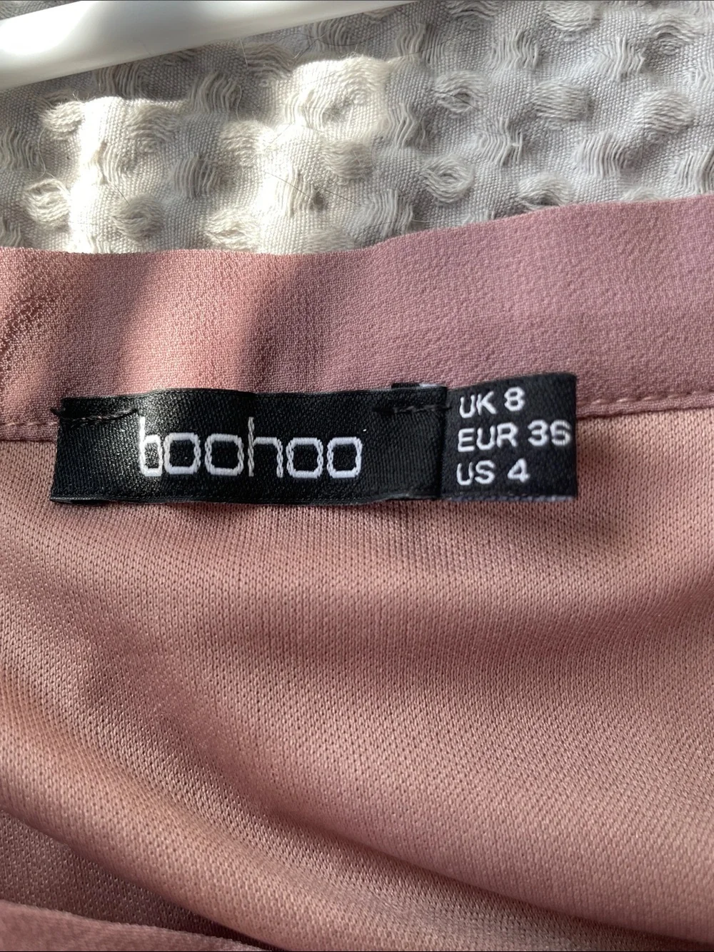 Boohoo Dusty Pink Pleated Maxi Skirt